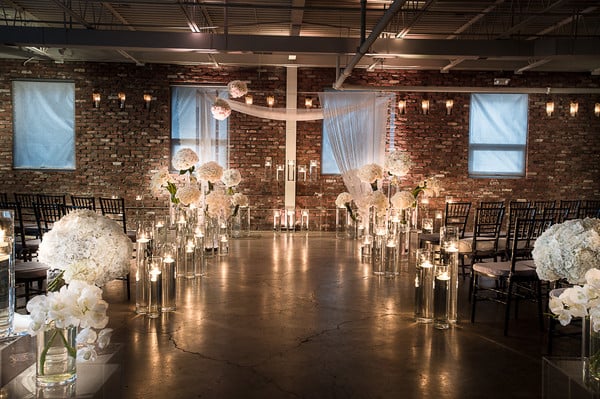 wedding aisle decorations candles