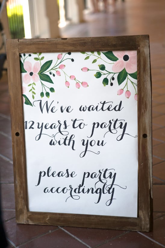 funny wedding sign 