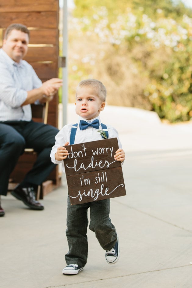 funny wedding sign 