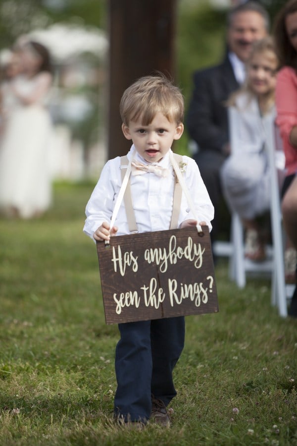 funny wedding sign 