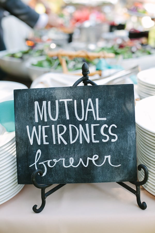funny wedding sign 