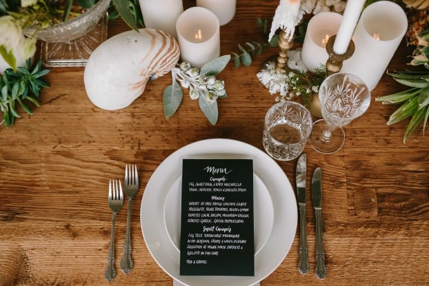 wedding menu ideas