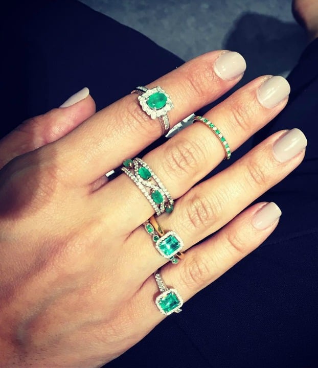 emerald engagement ring