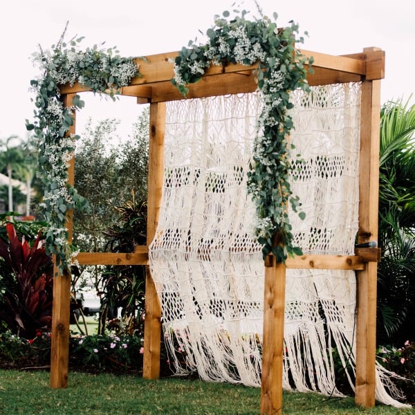 Romantic garden wedding with boho vibe