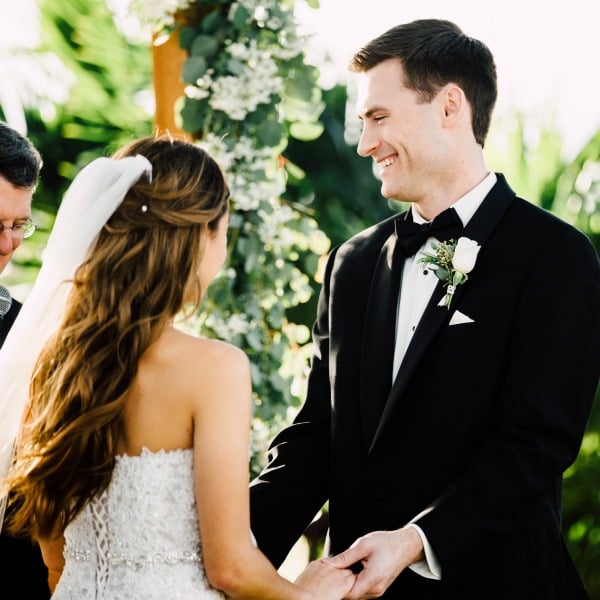 Romantic garden wedding with boho vibe