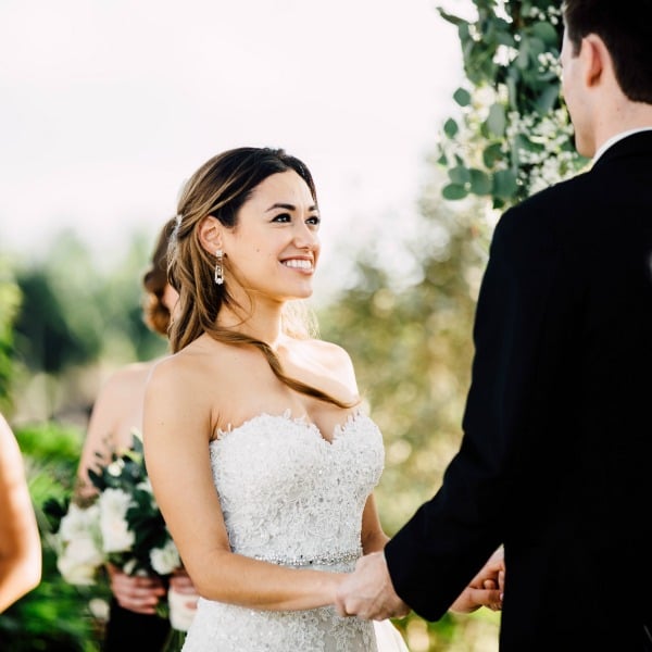 Romantic garden wedding with boho vibe