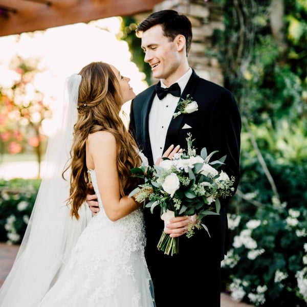 Romantic garden wedding with boho vibe