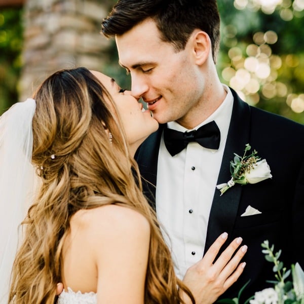 Romantic garden wedding with boho vibe