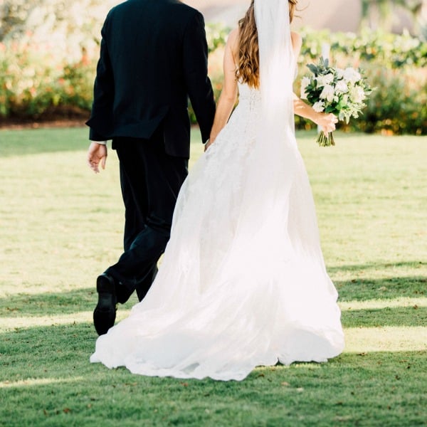 Romantic garden wedding with boho vibe