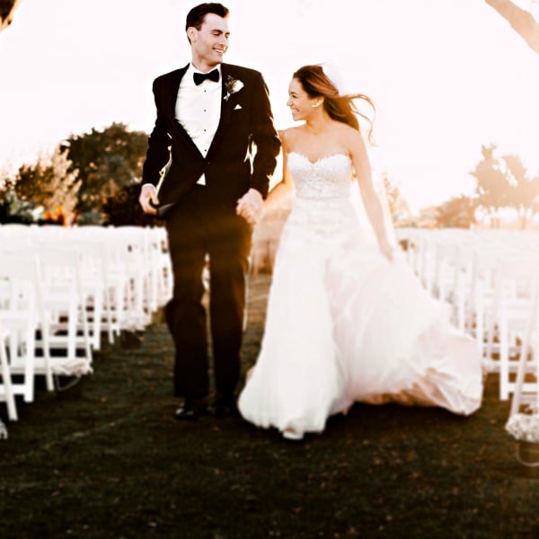Romantic garden wedding with boho vibe