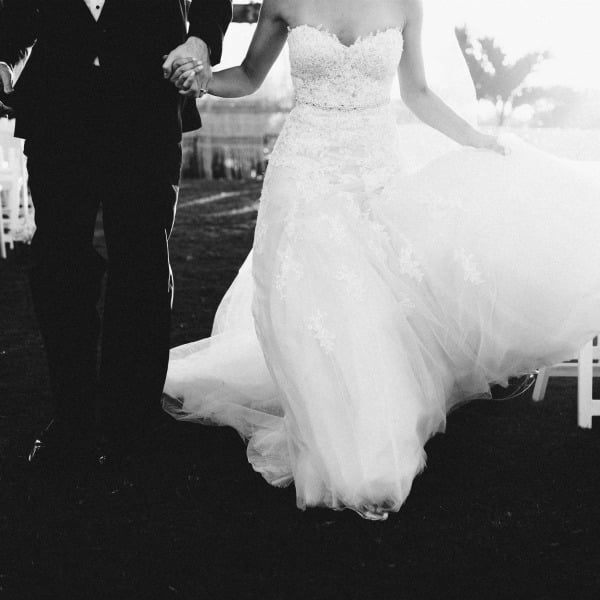 Romantic garden wedding with boho vibe