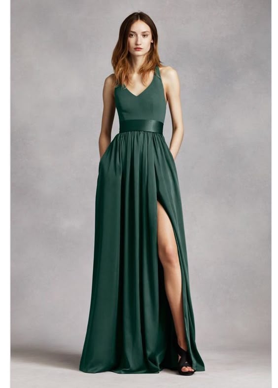 Vera Wang Bridesmaid Forest Green: 