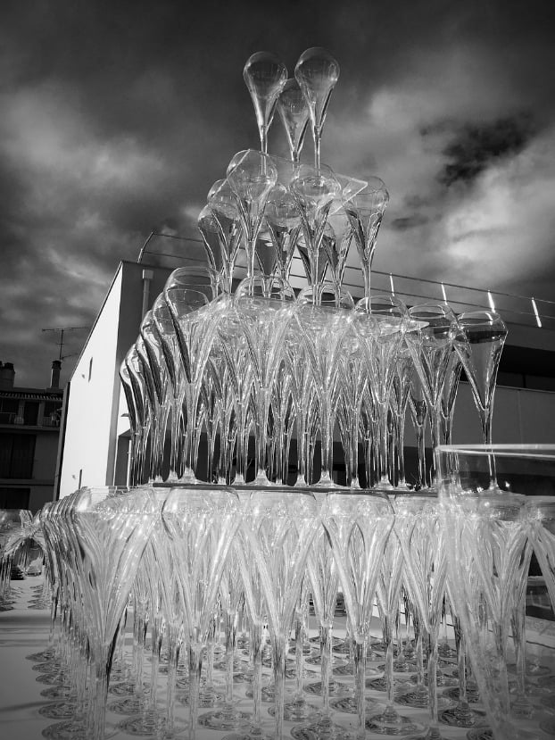champagne tower
