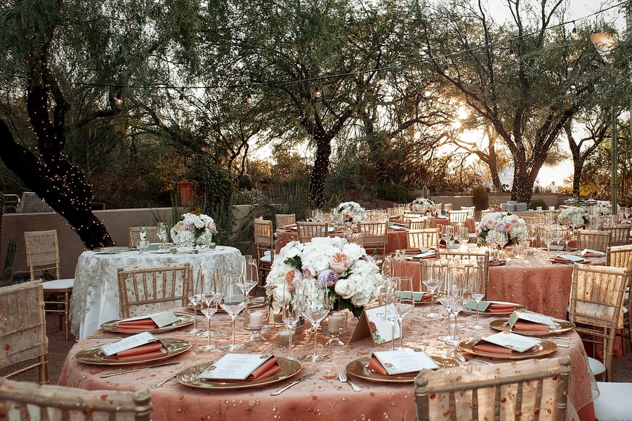 Image result for brown rose gold wedding venue