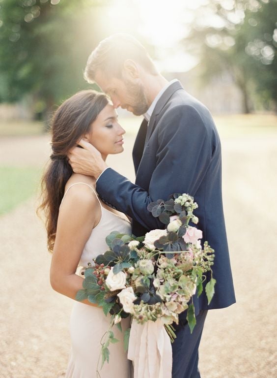 Vicki Grafton Photography | Paris France Chateau Wedding | Fine Art Film Wedding Photographer | Blush Wedding | Amy Merrick Bouquet | Alexandra Grecco Gown | Styling by Ginny Au | The Artist Holiday | Chiali Meng Hair and Makeup | Chateau de Bouthonvilliers: 