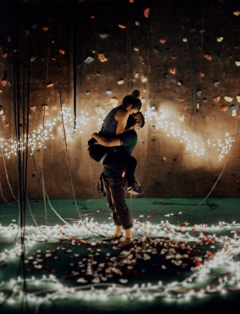 rock climb proposal, rock climbing proposal, rock climb engagement, rock climbing engagement
