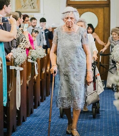 grandma flowergirl, grandmother flowergirl , cute flowergirl, sydney flowergirl, yasmine ricardo james day, yasmine parker ricardo de salis
