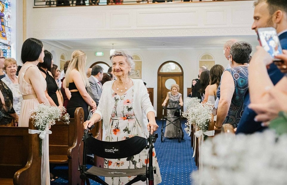grandma flowergirl, grandmother flowergirl , cute flowergirl, sydney flowergirl, yasmine ricardo james day, yasmine parker ricardo de salis