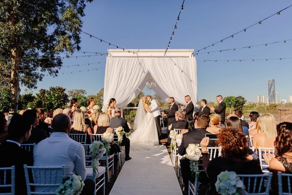 gold themed wedding