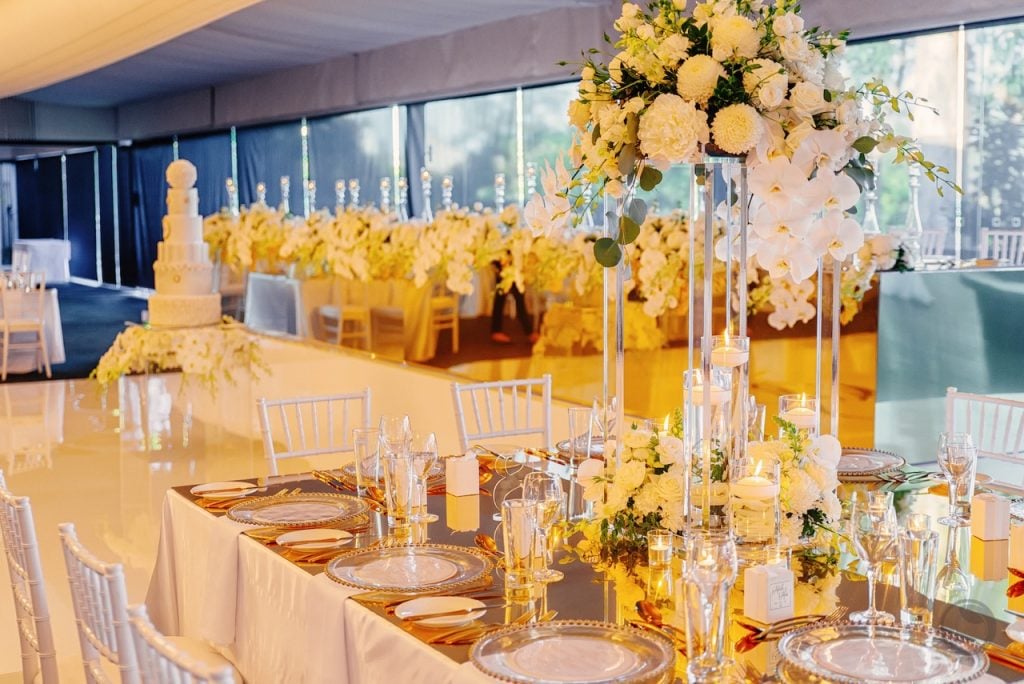 gold themed wedding