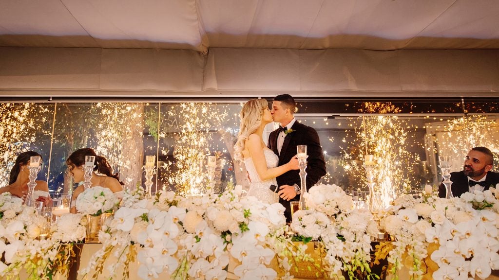 gold themed wedding