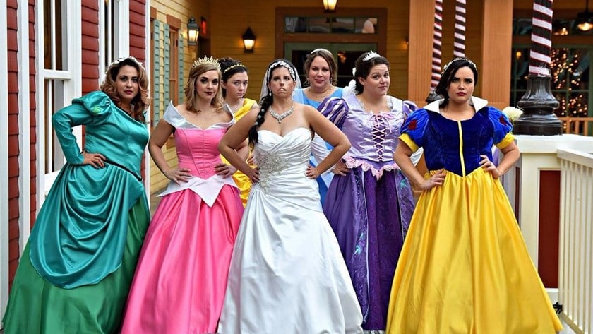 The Ultimate Disney Themed Wedding – incl Bridesmaids in Princess Costumes!