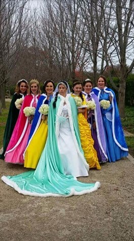 The Ultimate Disney Themed Wedding – incl Bridesmaids in Princess Costumes!