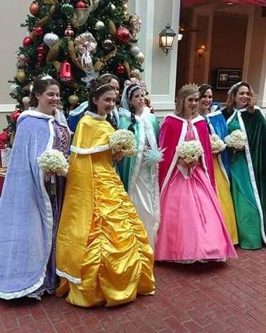 The Ultimate Disney Themed Wedding – incl Bridesmaids in Princess Costumes!