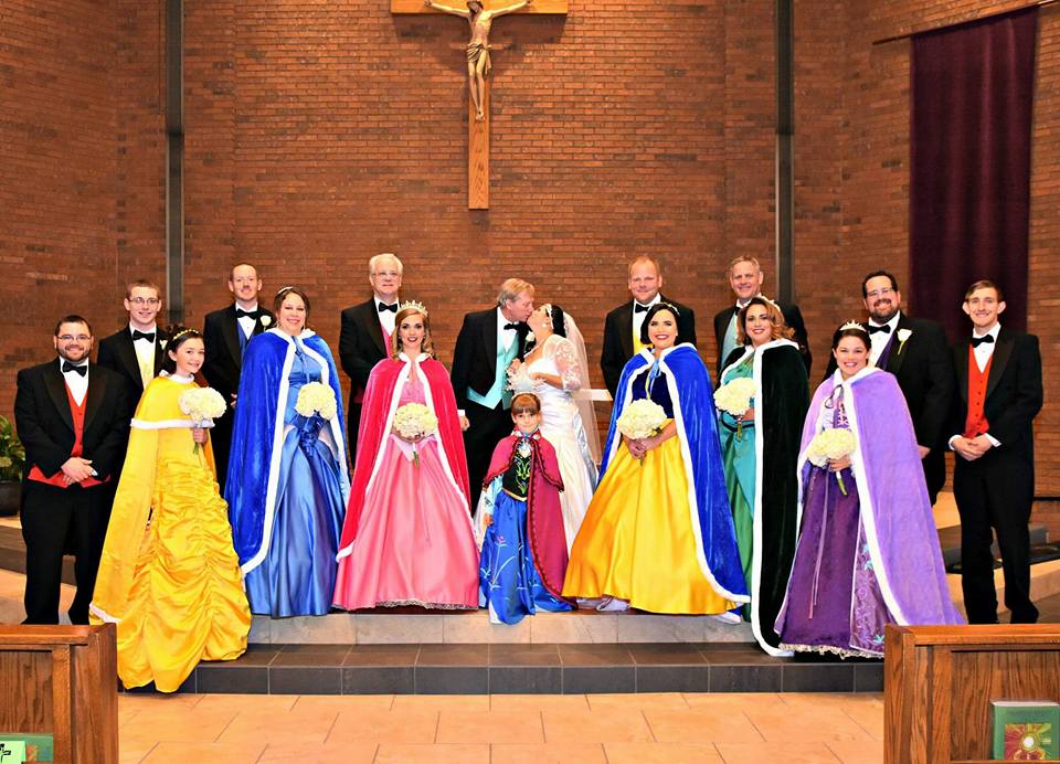 The Ultimate Disney Themed Wedding – incl Bridesmaids in Princess Costumes!