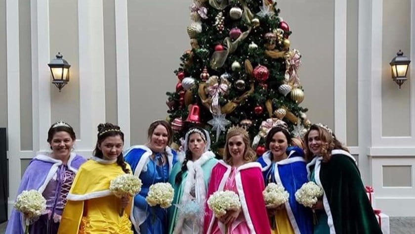 The Ultimate Disney Themed Wedding – incl Bridesmaids in Princess Costumes!