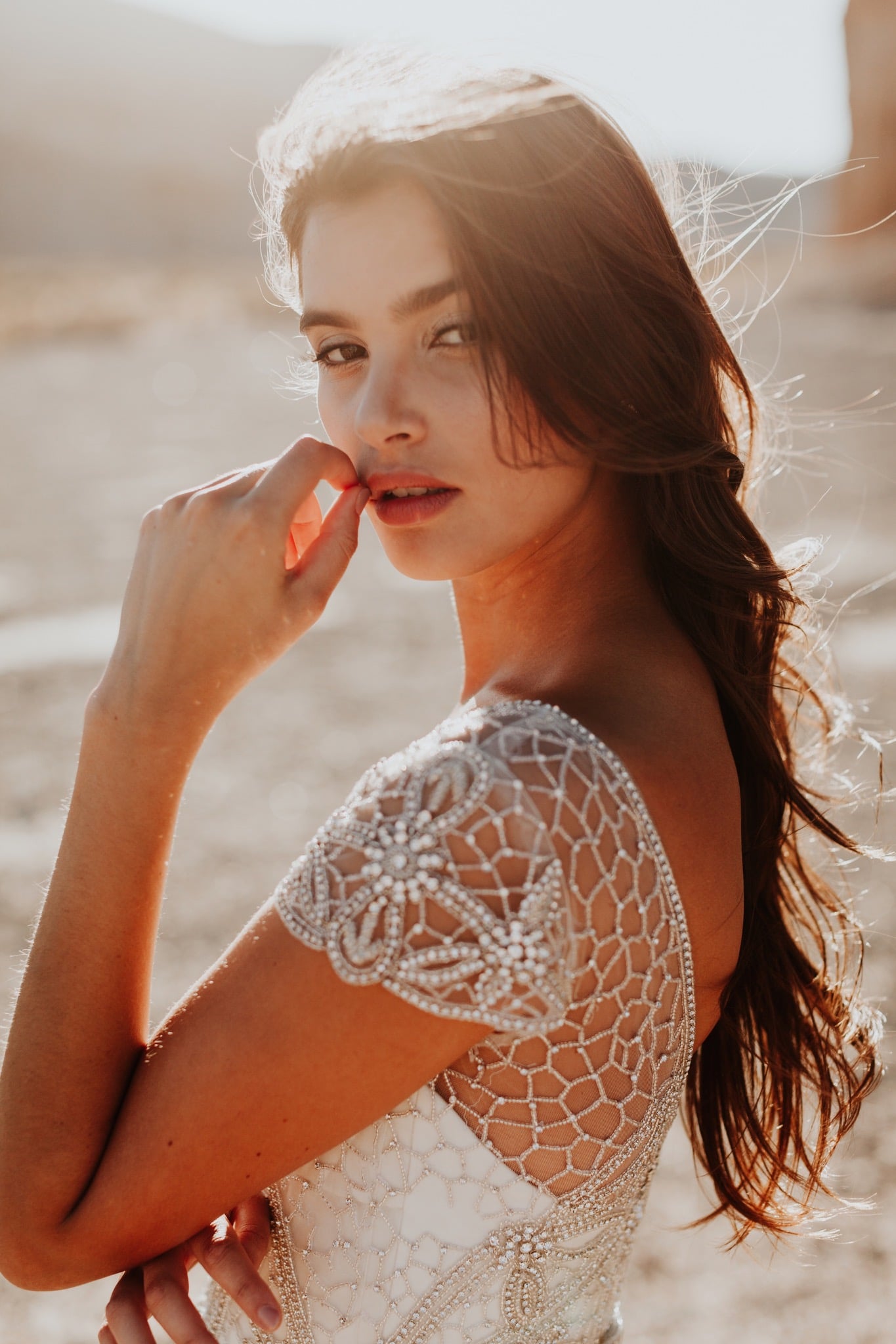 anna campbell ceremony, anna campbell bridal, anna campbell bride