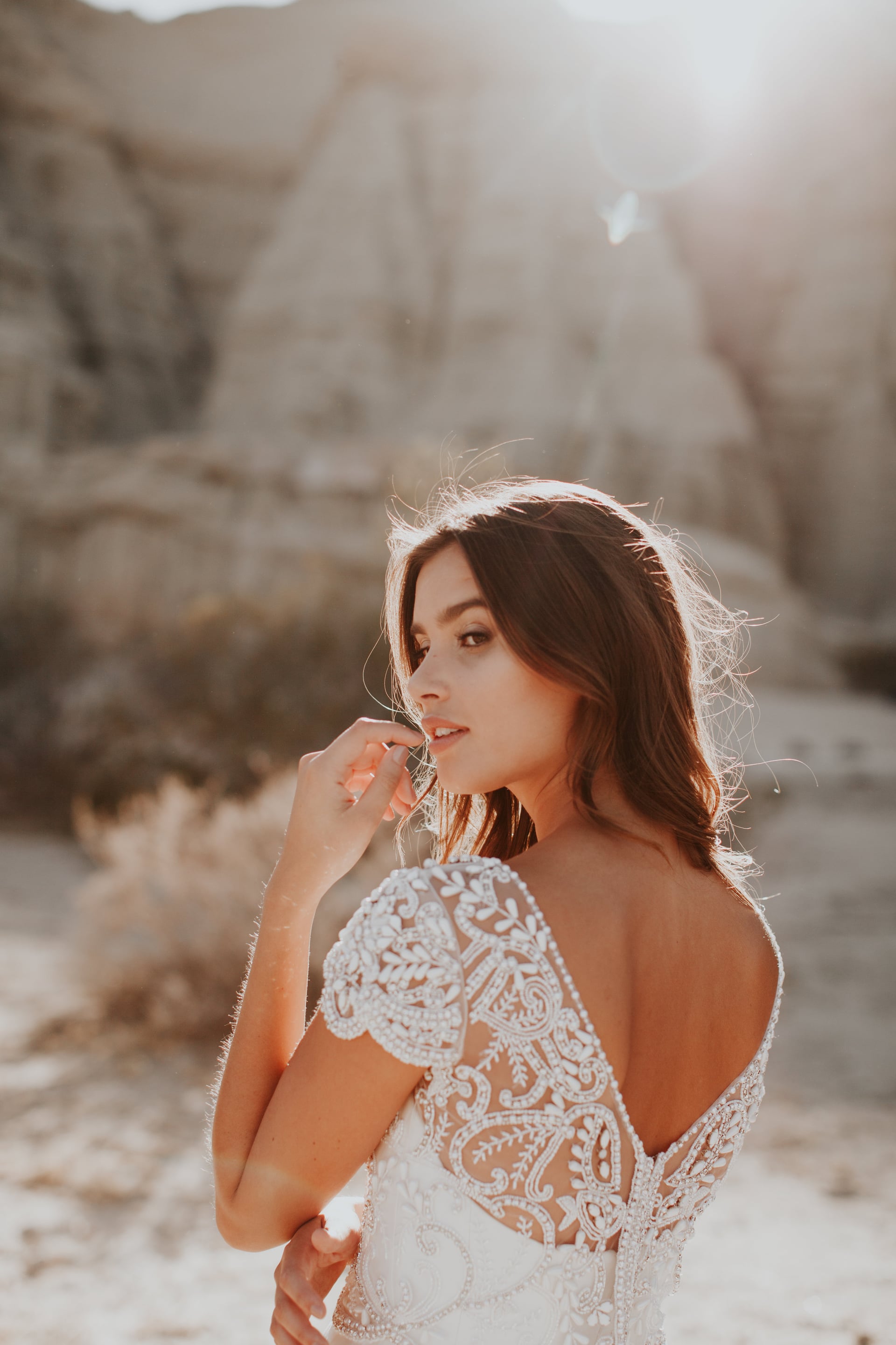 anna campbell ceremony, anna campbell bridal, anna campbell bride