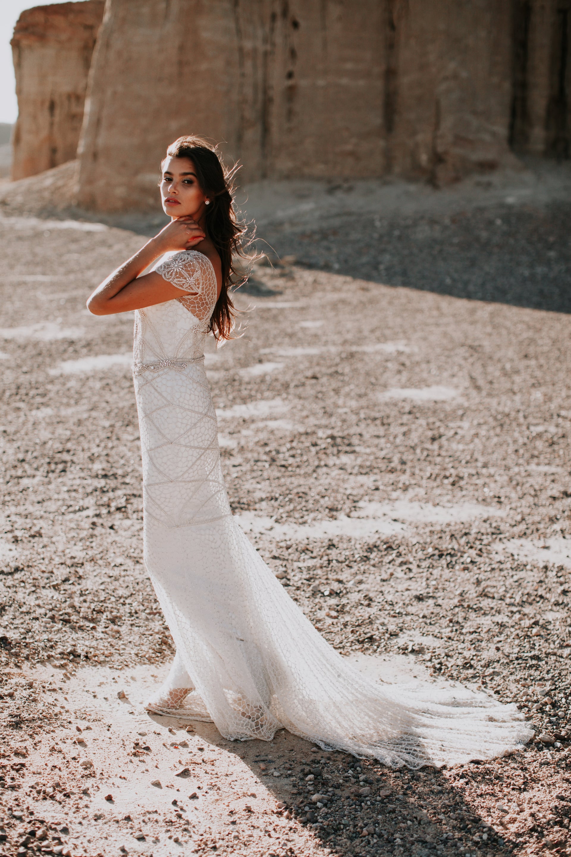 anna campbell ceremony, anna campbell bridal, anna campbell bride
