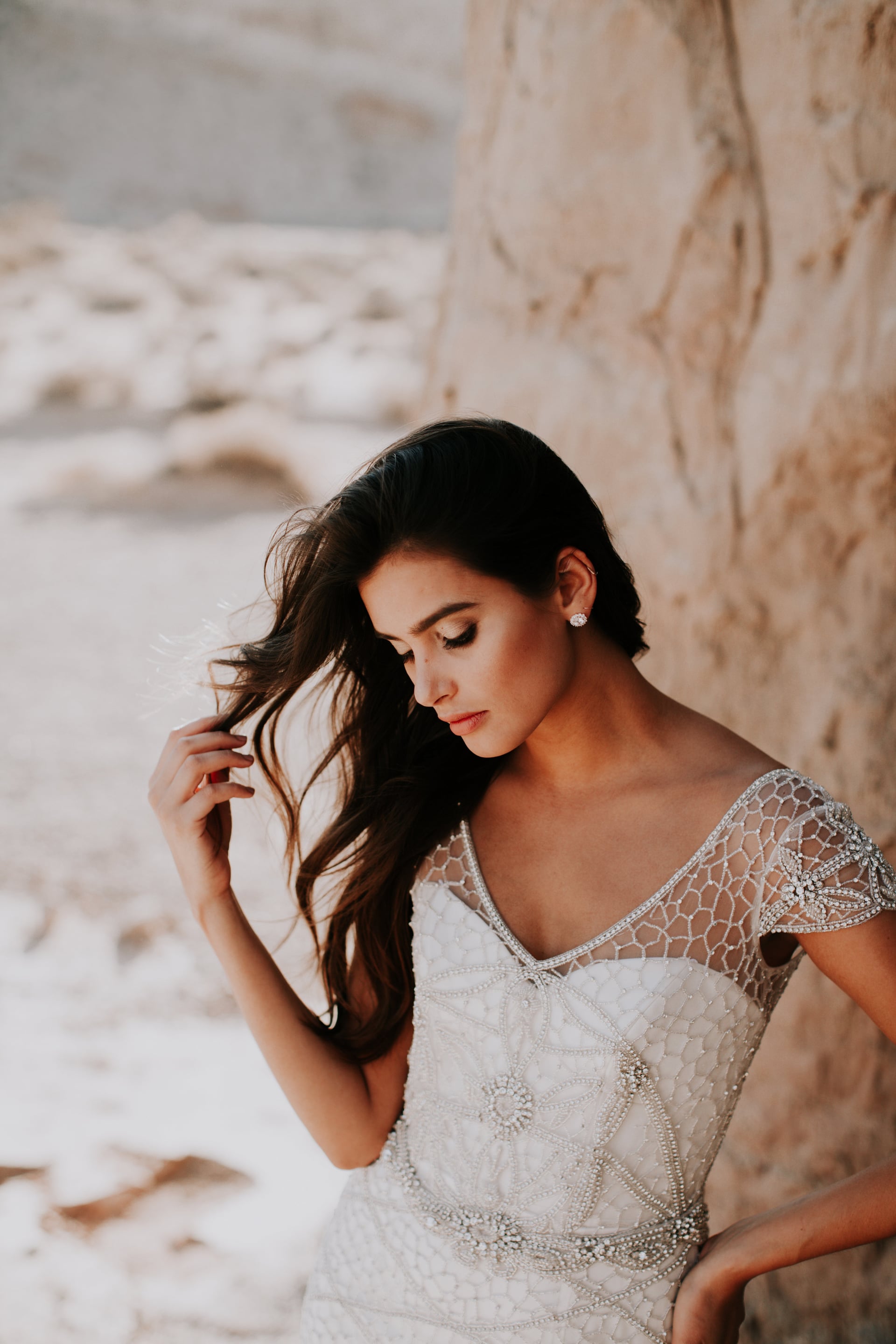 anna campbell ceremony, anna campbell bridal, anna campbell bride