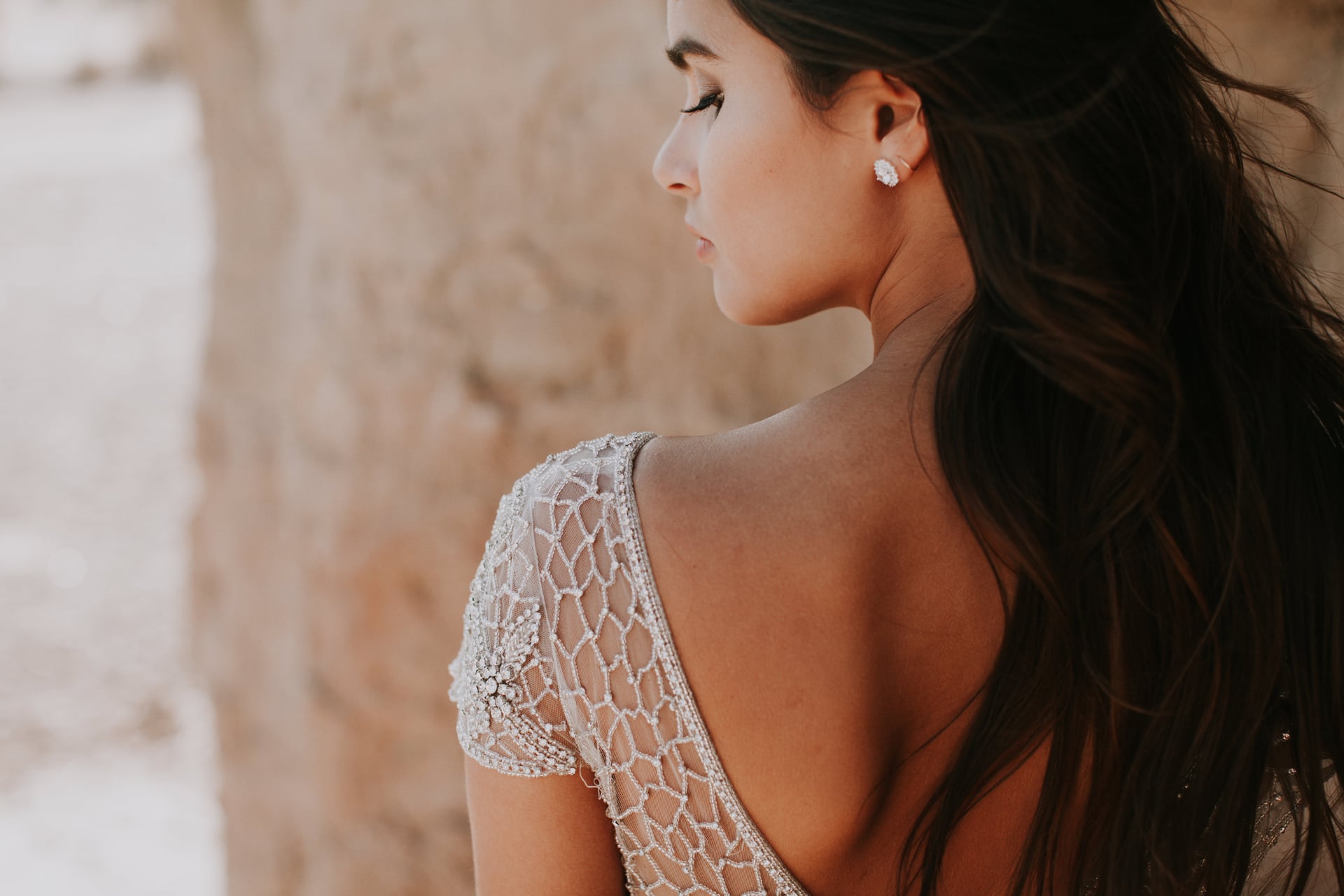 anna campbell ceremony, anna campbell bridal, anna campbell bride