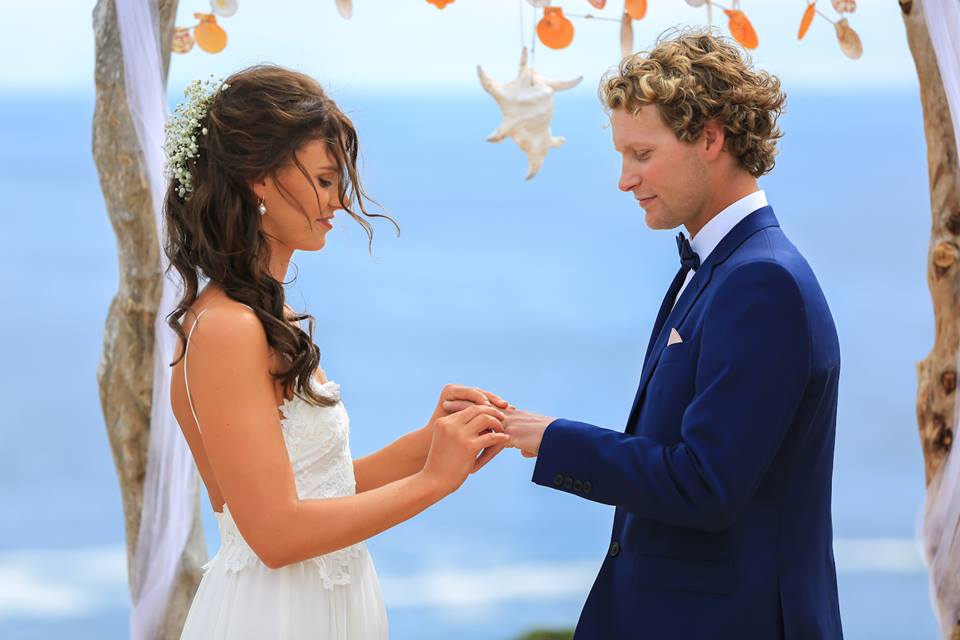 clifftop wedding