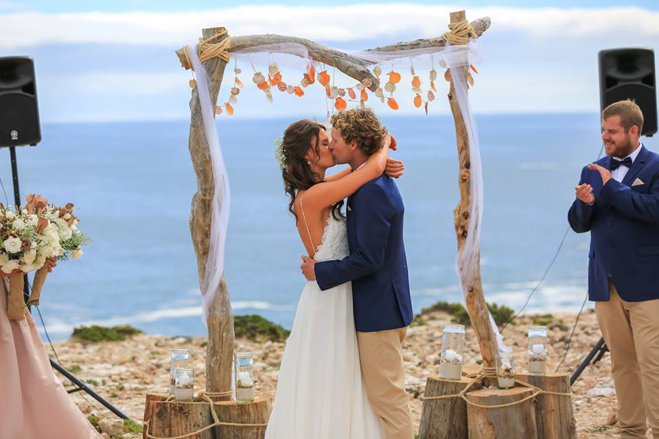 clifftop wedding
