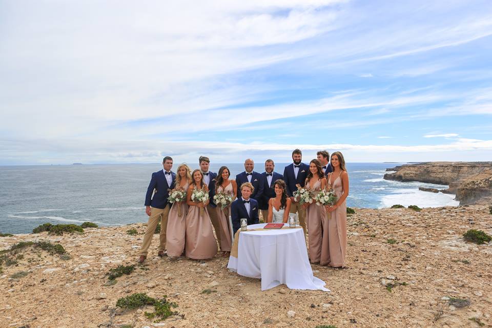 clifftop wedding