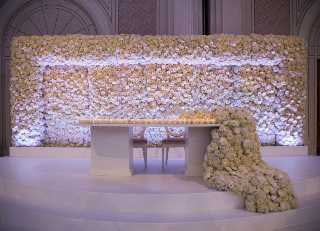 all white wedding