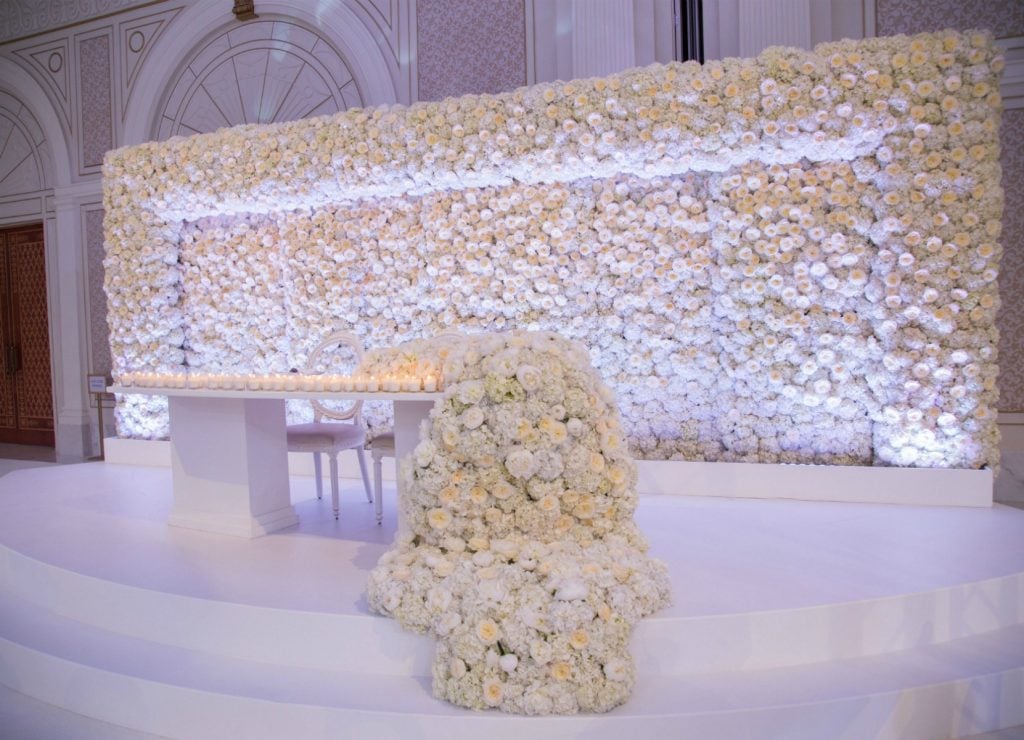all white wedding