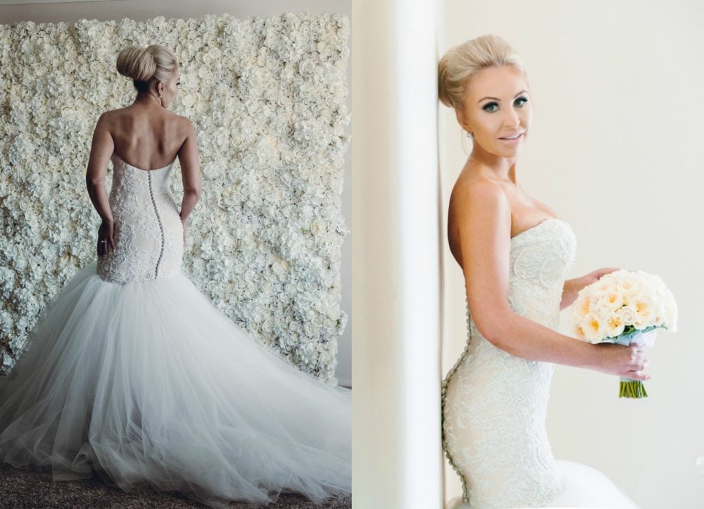 personalised wedding gown