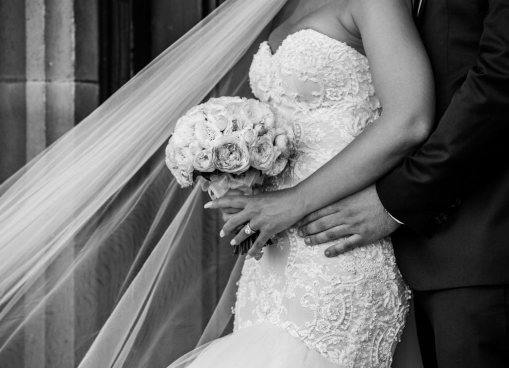 personalised wedding gown
