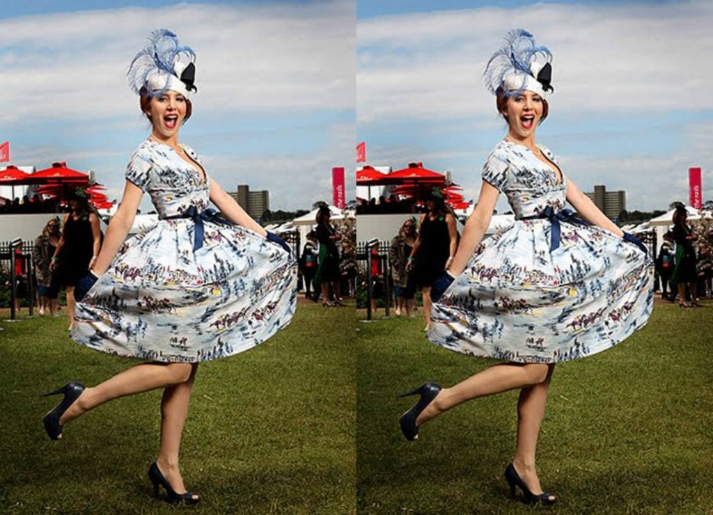 2010 winner Jaydee Menegon wearing a dress she purchased online
