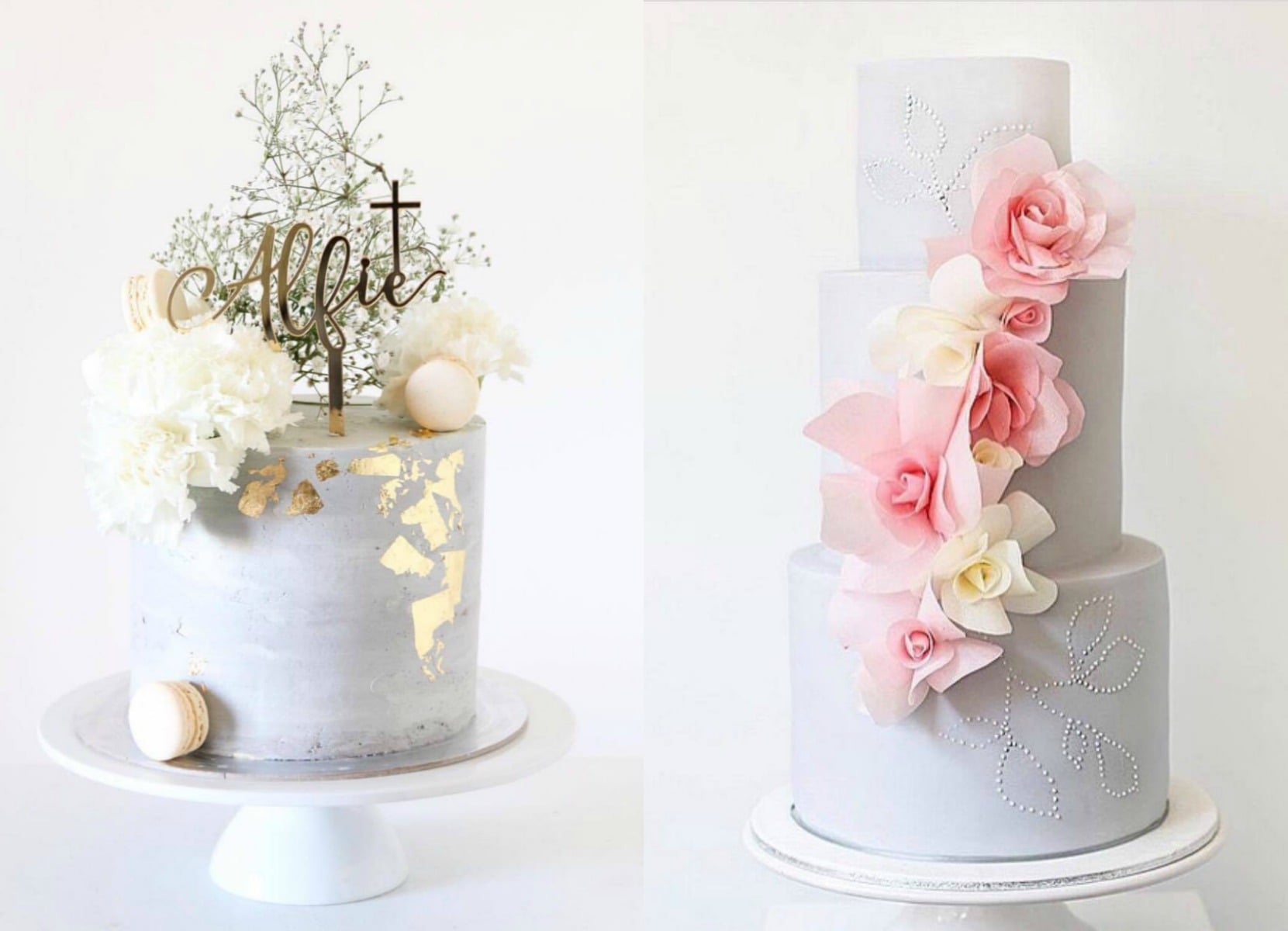 grey cake