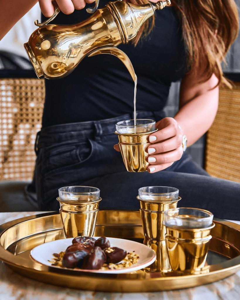Arabian coffee and dates.