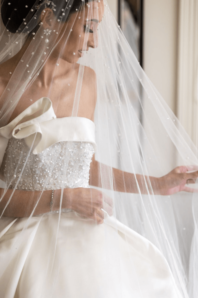 The bride and her stunning gown.