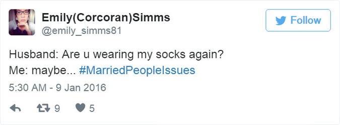 married life tweets, tweets about marriage, tweets about married life