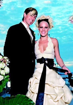 pink corey hart wedding photos, pink