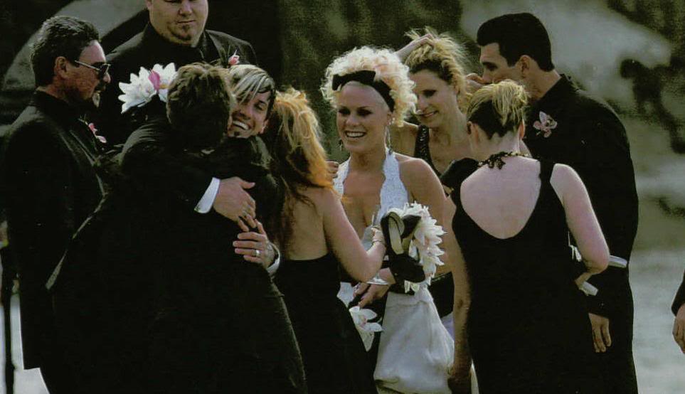pink corey hart wedding photos, pink