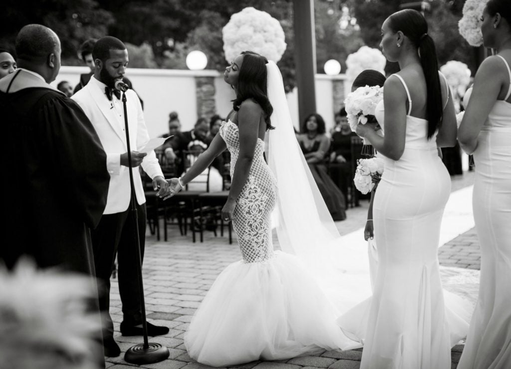 walking down aisle